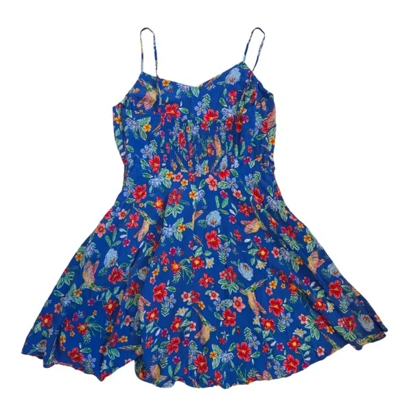 Old Navy Blue Floral Dress - Picture 2 of 5